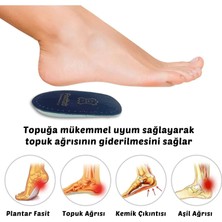 Foottab Topuk Dikeni Tabanlık, Hakiki Deri Topukluk, Ortapedik Yarım Ayakkabı Tabanı, 1 Çift