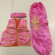 Dilek Kostüm 23 Nisan Yelek Şalvar Kep Yöresel Kostüm Foklör Çocuk Kıyafeti