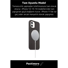 Pastimore iPhone 11 12 13 14 15 Magsafe Kablosuz Hızlı Şarj Aleti Apple Tam Uyumlu Wireless Charger Adaptörü