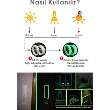Pastimore Özel Üretim Suya Dayanıklı Karanlıkta Işık Veren Merdiven Ev Bahçe 4 Metre Fosforlu Yeşil Şerit Bant