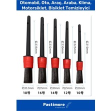 Pastimore Özel Üretim Pratik Islak Kuru Otomobil Oto Araç Araba Klima Temizlik Detay Fırçası 5+1 Set