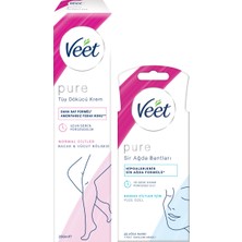 Veet Pure Cream 200 ml + Veet Pure Sir Ağda Bandı Yüz - 20 Adet