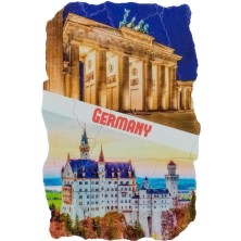 Dünyadan Hediyeler Almanya Temalı Fresco Magnet