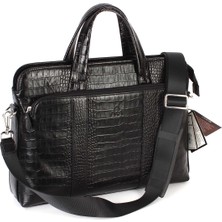 Aka Deri Siyah Laptop Evrak Çantası 258 12