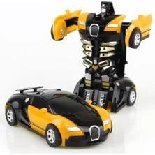 Layfhex Transformers Oyuncak Araba Bumblebee Robota Dönüşebilen Sarı