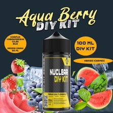 Nuclear Kimya Aqua Berry 30 60 100 ml Dıy Kit  Yabanmersini Karpuz Çilek Buz Aroması 6  ml (Aroma Içerir )