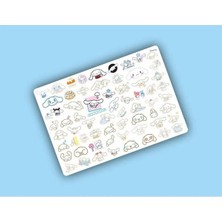 Kt Grup Cinnamoroll Sanrio Hello Kitty Sticker Etiket 1 Sayfa 63 Adet Etiket