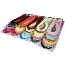 Quilling Quillingseti 36 Farklı Renkli Quilling Kağıt Seti - 10 mm 1 cm  - 50 Adetli