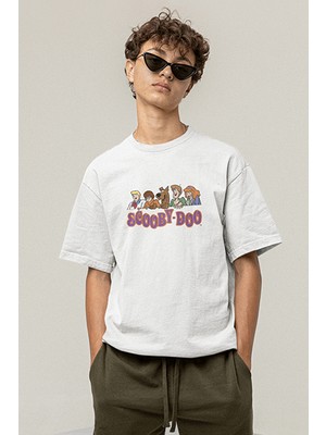 Populus Scooby Doo Karakterler Beyaz Tişört