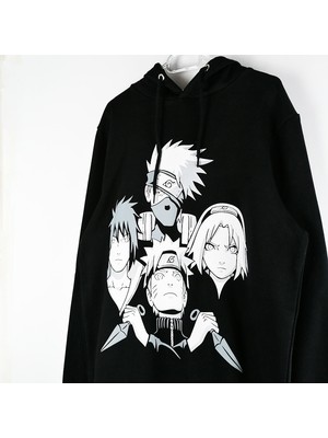 Populus Naruto Shippuden Team 7 Kapşonlu Sweatshirt