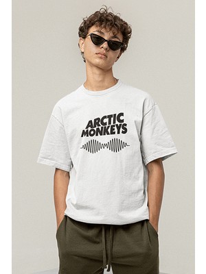 Populus Arctic Monkeys Beyaz Tişört