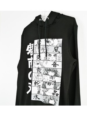 Populus Kimetsu No Yaiba Kapşonlu Sweatshirt