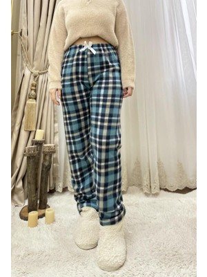 Betimoda Kadın Polar Pijama Altı Kışlık Lastikli Bel Tek Alt