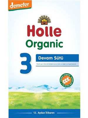 Holle Organik Devam Sütü 3 600 gr
