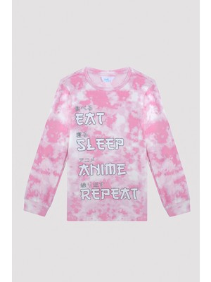 Penti Kız Çocuk Anime Slogan Pijama Takımı