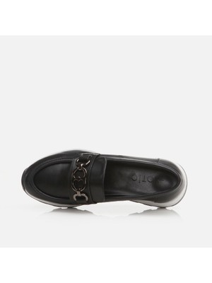 Hotiç 01AYH278230A100 Siyah Kadın Loafer