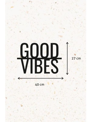 ioadesign Ahşap Dekoratif Duvar Yazısı - Good Vibes