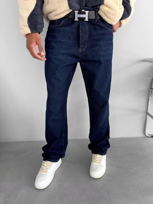 Abluka Online Baggy Fit Jean Lacivert