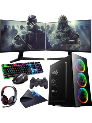 Rogame I5 11400F 16GB 480SSD 8gb RTX3050 Çift 24" Monitörlü (Gaming Set)