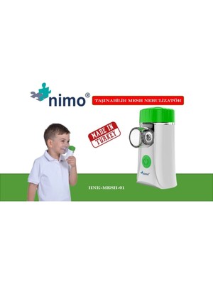Nimo Taşınabilir Mesh Nebulizatör Altın Renkli Hafif ve Şarjlı Kolay Kullanım Özelliği