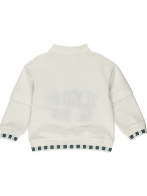 Panço Erkek Bebek Nakışlı Sweatshirt