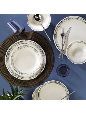 Aryıldız Ruby Blue 16 Parça 4 Kişilik Yemek Takımı