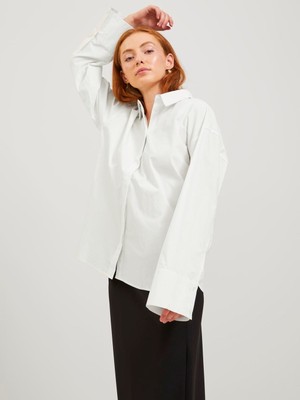 Jack&Jones JJXX Oversize Uzun Kol Minimalist Kadın Gömlek