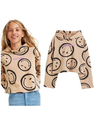 Seabubbles Smile Kapüşonlu Kız Çocuk Sweatshirt