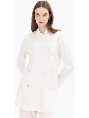 SCL Minimalist Uzun Kol Midi Tunik - Günlük Şık Kombinler