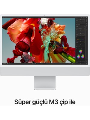 Apple iMac M3 Çip 8GB 512GB SSD macOS 24" All In One Bilgisayar MQRK3TU/A Gümüş