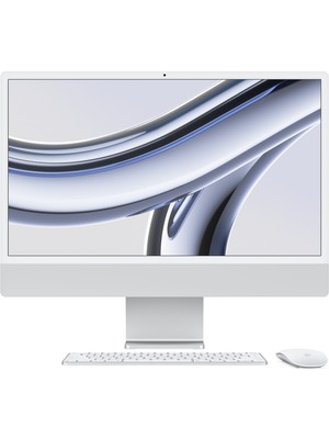 Apple iMac M3 Çip 8GB 512GB SSD macOS 24" All In One Bilgisayar MQRK3TU/A Gümüş