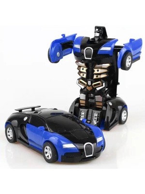 Layfhex Transformers Oyuncak Araba Bumblebee Robota Dönüşebilen Mavi