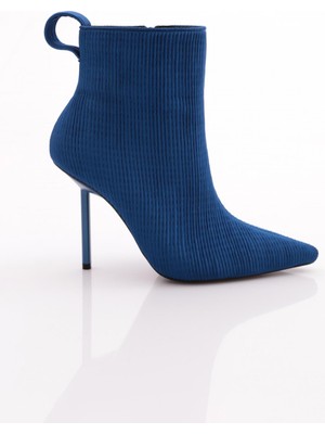 DGN 8017 Kadin Arkasi Lastikli Topuklu Bot