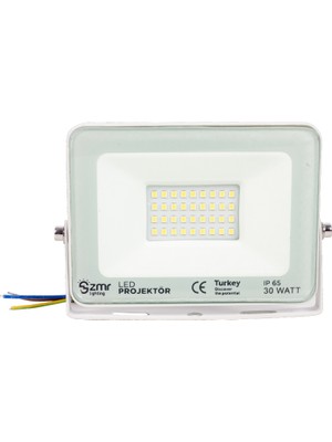 Aybastılı 30 Watt - 220 Volt 6500K IP65 150* Işık Açısı Beyaz Slim Kasa LED Projektör (81)