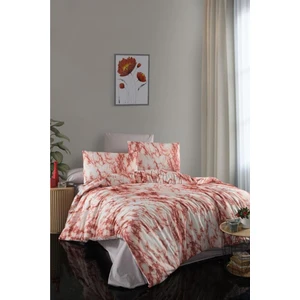 Marble Çift Kişilik Nevresim Takımı 4 Parça 200 x 220 cm Kırmızı