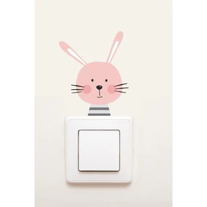Şirin Tavşan Çocuk Odası Priz Sticker Duvar Sticker 005