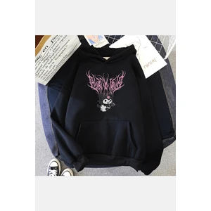 Kuromi Kapşonlu Sweatshirt