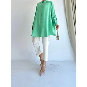 Oversize Gömlek Yeşil