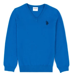 U.S. Polo Assn. Erkek Çocuk Kobalt Triko Kazak 50275849-VR077
