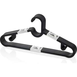 Slim Hanger Elbise Kıyafet Giysi Gömlek Pantolon Askısı Siyah 10 Adet Set