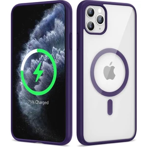 Apple iPhone 11 Pro Max Kılıf Sararmaz Magsafe Şeffaf Kapak Ege