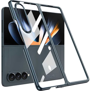 Samsung Galaxy Z Fold 4 Kılıf Full Camlı Şeffaf Kapak