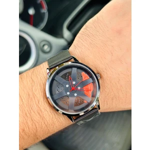 Jant Model Hasırlı Erkek Kol Saati