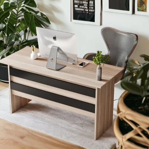 Robin Home Ofis Çalışma Masası Bilgisayar Masası Meşe