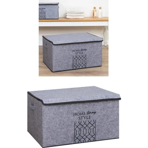 2 Adet Keçe Kapaklı Çok Amaçlı Mega Kutu Hurç 57X41X31 cm