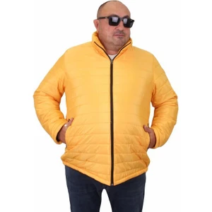 Jessica Su İtici Mont Erkekler İçin Hardal Renk 22820 Kalın Kışlık Polyester