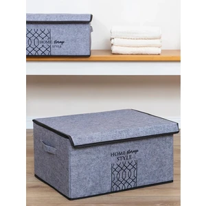1 Adet Keçe Kapaklı Çok Amaçlı Mega Kutu Hurç 57X41X31 cm