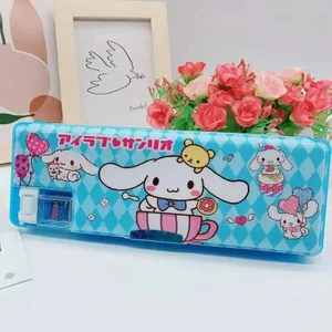 Karikatür Kalemtıraşlı Çocuklar Için Kalem Kutusu (Beyaz) (Yurt Dışından)