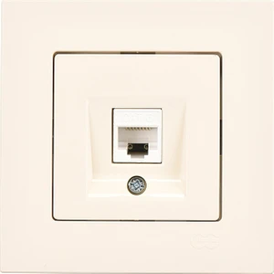 Günsan Elektrik Eqona Krem Tekli Data Prizi (RJ45 Cat6)