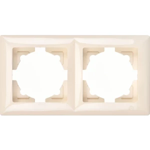 Günsan Elektrik Visage Krem İkili Çerçeve